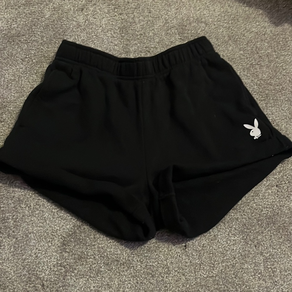 Black PlayBoy shorts